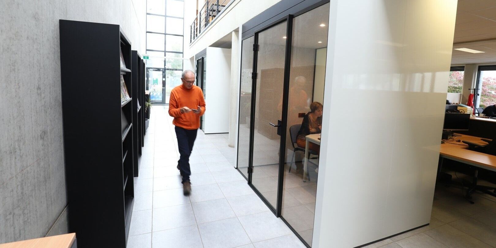 Meeting booths in kantoor